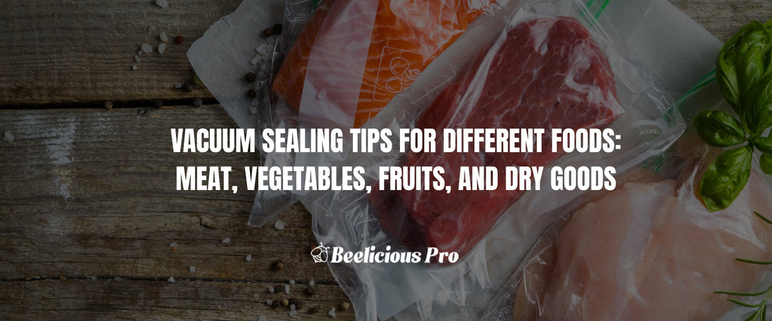Vacuum Sealing Tips for Different Foods: Meat, Vegetables, Fruits, and Dry Goods